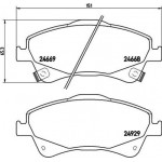 Brembo Σετ τακάκια, Δισκόφρενα - P 83 109