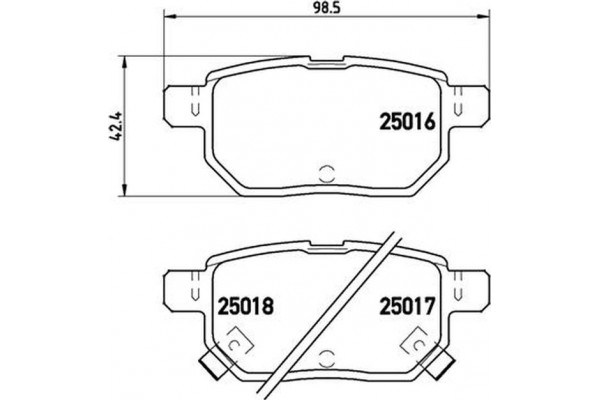 Brembo Σετ τακάκια, Δισκόφρενα - P 83 133
