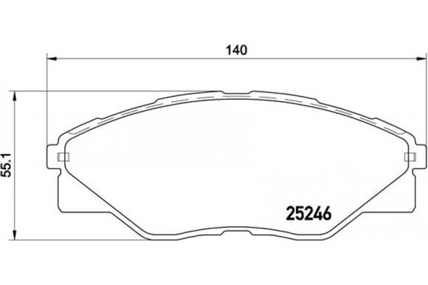 Brembo Σετ τακάκια, Δισκόφρενα - P 83 137