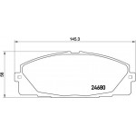 Brembo Σετ τακάκια, Δισκόφρενα - P 83 139