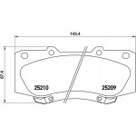 Brembo Σετ τακάκια, Δισκόφρενα - P 83 140