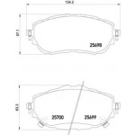 Brembo Σετ τακάκια, Δισκόφρενα - P 83 150