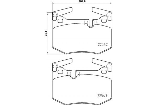 Brembo Σετ τακάκια, Δισκόφρενα - P 83 164