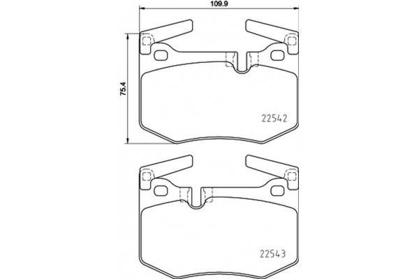 Brembo Σετ τακάκια, Δισκόφρενα - P 83 164