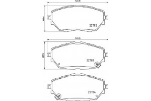 Brembo Σετ τακάκια, Δισκόφρενα - P 83 171