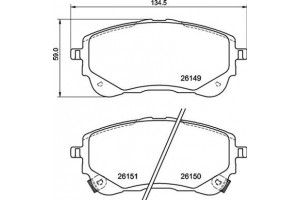 Brembo Σετ τακάκια, Δισκόφρενα - P 83 177