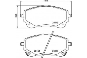 Brembo Σετ τακάκια, Δισκόφρενα - P 83 177