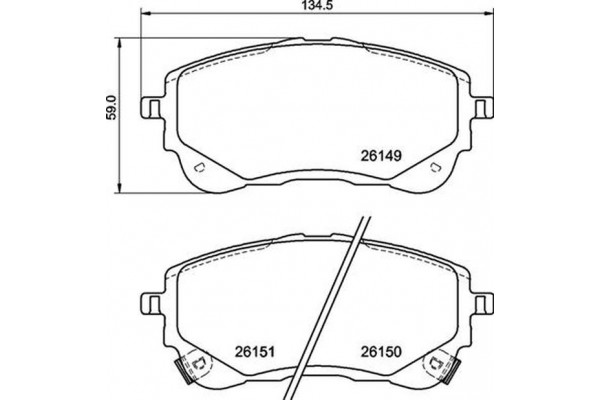 Brembo Σετ τακάκια, Δισκόφρενα - P 83 177