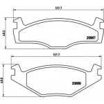 Brembo Σετ τακάκια, Δισκόφρενα - P 85 005