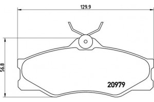 Brembo Σετ τακάκια, Δισκόφρενα - P 85 008