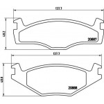 Brembo Σετ τακάκια, Δισκόφρενα - P 85 012