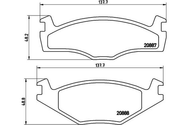 Brembo Σετ τακάκια, Δισκόφρενα - P 85 012