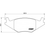 Brembo Σετ τακάκια, Δισκόφρενα - P 85 019