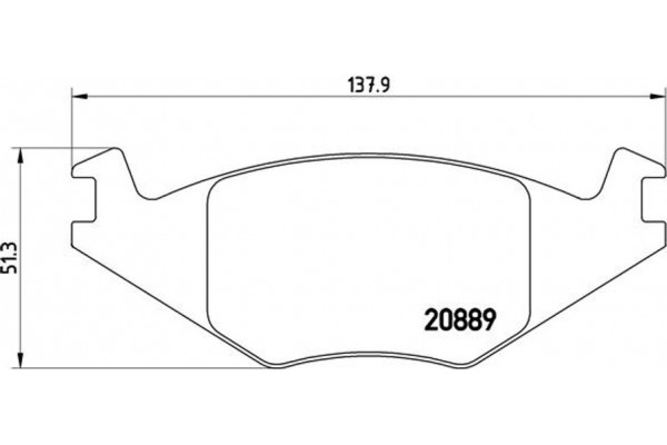 Brembo Σετ τακάκια, Δισκόφρενα - P 85 019