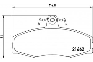 Brembo Σετ τακάκια, Δισκόφρενα - P 85 022