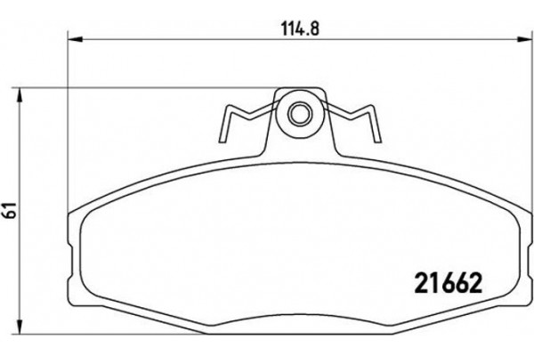 Brembo Σετ τακάκια, Δισκόφρενα - P 85 022