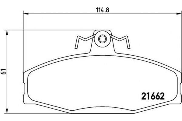 Brembo Σετ τακάκια, Δισκόφρενα - P 85 022
