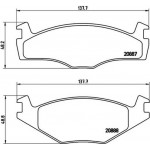 Brembo Σετ τακάκια, Δισκόφρενα - P 85 024