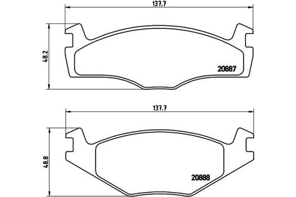 Brembo Σετ τακάκια, Δισκόφρενα - P 85 024