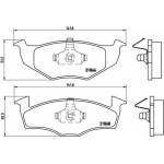 Brembo Σετ τακάκια, Δισκόφρενα - P 85 025