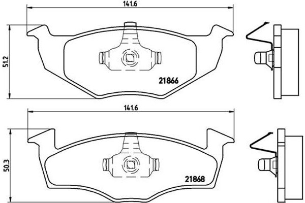 Brembo Σετ τακάκια, Δισκόφρενα - P 85 025