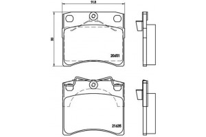 Brembo Σετ τακάκια, Δισκόφρενα - P 85 027