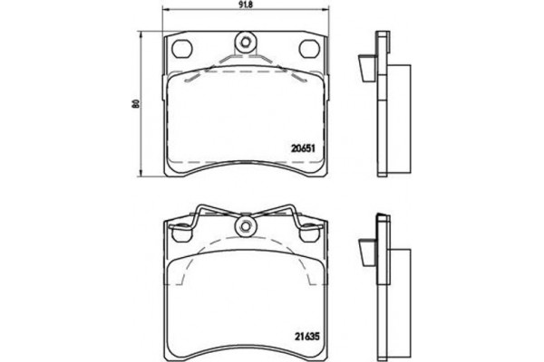 Brembo Σετ τακάκια, Δισκόφρενα - P 85 027