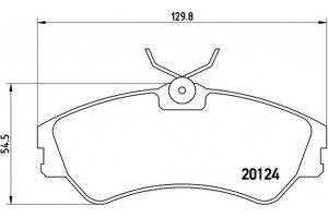 Brembo Σετ τακάκια, Δισκόφρενα - P 85 028