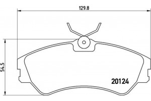 Brembo Σετ τακάκια, Δισκόφρενα - P 85 028