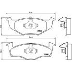 Brembo Σετ τακάκια, Δισκόφρενα - P 85 031