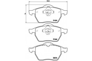 Brembo Σετ τακάκια, Δισκόφρενα - P 85 036