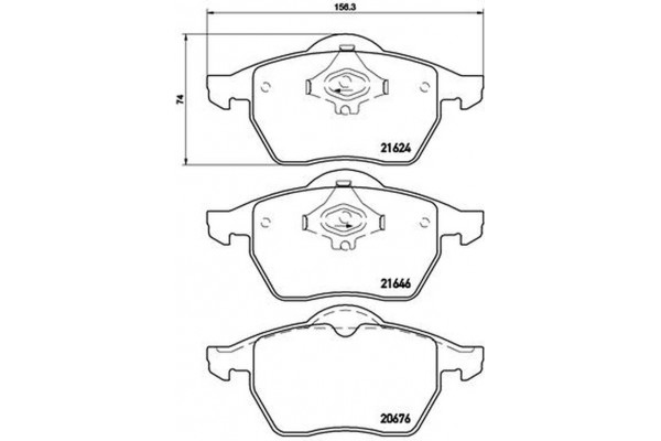 Brembo Σετ τακάκια, Δισκόφρενα - P 85 036