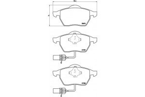 Brembo Σετ τακάκια, Δισκόφρενα - P 85 037