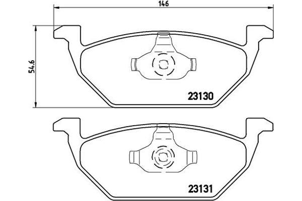 Brembo Σετ τακάκια, Δισκόφρενα - P 85 041X