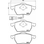 Brembo Σετ τακάκια, Δισκόφρενα - P 85 045