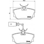 Brembo Σετ τακάκια, Δισκόφρενα - P 85 046