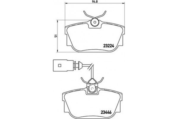 Brembo Σετ τακάκια, Δισκόφρενα - P 85 046