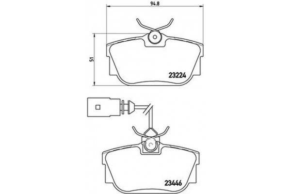Brembo Σετ τακάκια, Δισκόφρενα - P 85 046
