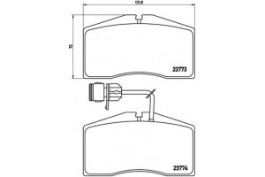 Brembo Σετ τακάκια, Δισκόφρενα - P 85 053