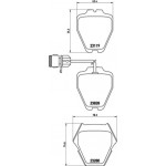 Brembo Σετ τακάκια, Δισκόφρενα - P 85 054