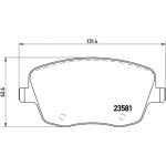 Brembo Σετ τακάκια, Δισκόφρενα - P 85 057X