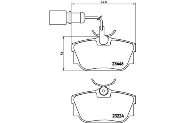 Brembo Σετ τακάκια, Δισκόφρενα - P 85 059