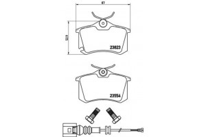 Brembo Σετ τακάκια, Δισκόφρενα - P 85 066