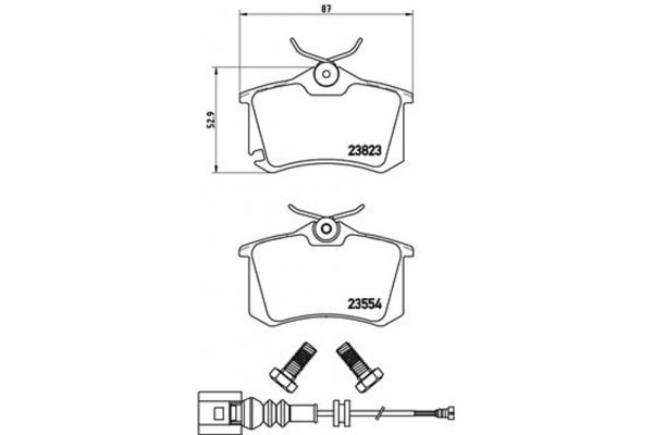 Brembo Σετ τακάκια, Δισκόφρενα - P 85 066