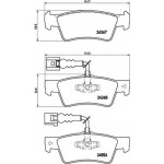 Brembo Σετ τακάκια, Δισκόφρενα - P 85 068