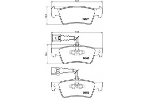 Brembo Σετ τακάκια, Δισκόφρενα - P 85 068