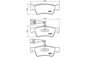 Brembo Σετ τακάκια, Δισκόφρενα - P 85 068