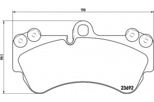 Brembo Σετ τακάκια, Δισκόφρενα - P 85 069