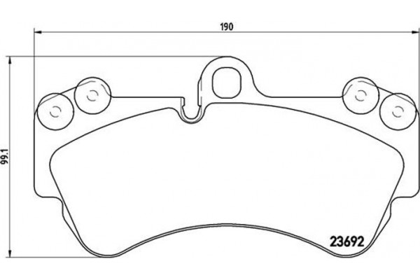 Brembo Σετ τακάκια, Δισκόφρενα - P 85 069