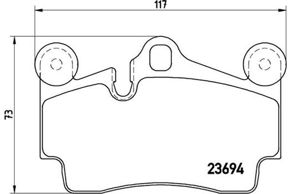 Brembo Σετ τακάκια, Δισκόφρενα - P 85 070